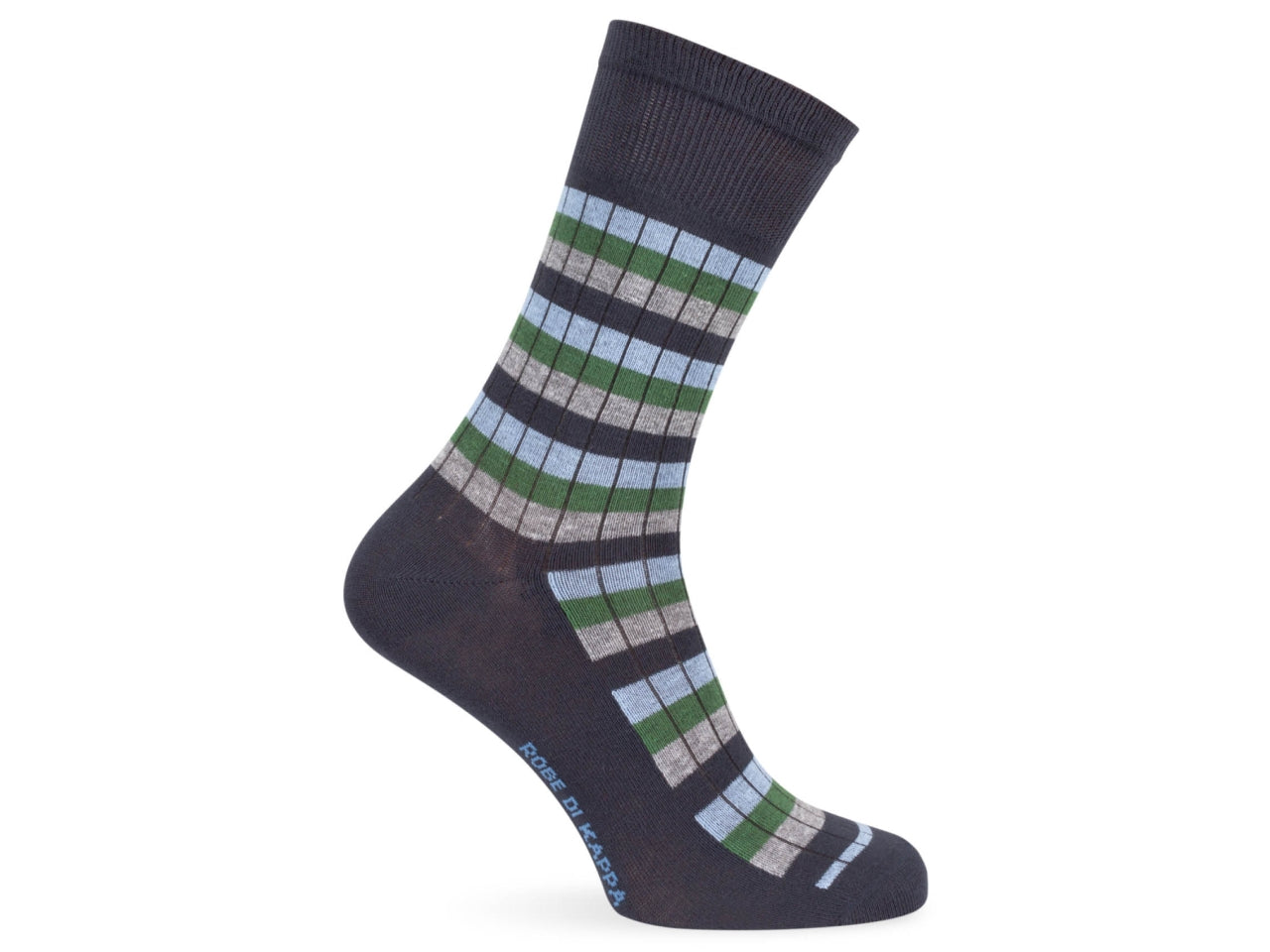 Calza corta da uomo maglia jersey in cotone rigata- pack da 1 paio - assortito 43/46