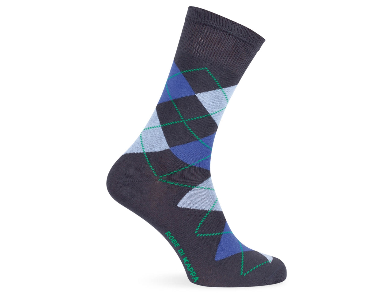 Calza corta da uomo maglia jersey in cotone rombi  - pack da 1 paio - assortito 43/46