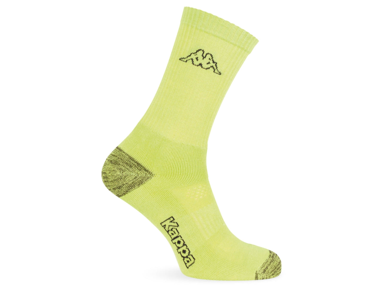 Calza corta padel da uomo maglia 1/2 spugna e pique' in cotone - pack da 1 paio - lime / lime 43/46