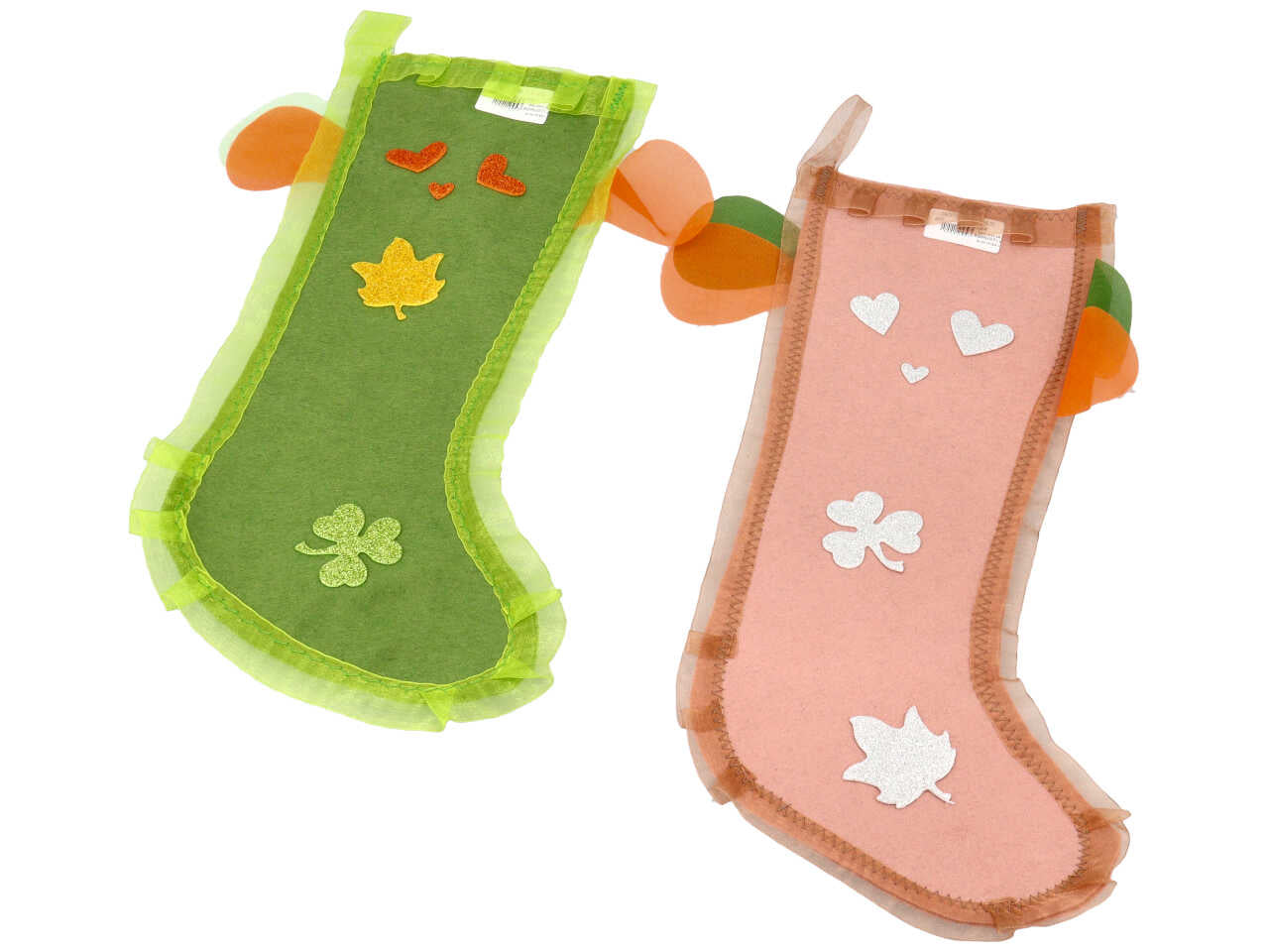 Calza pannolenci con cuori