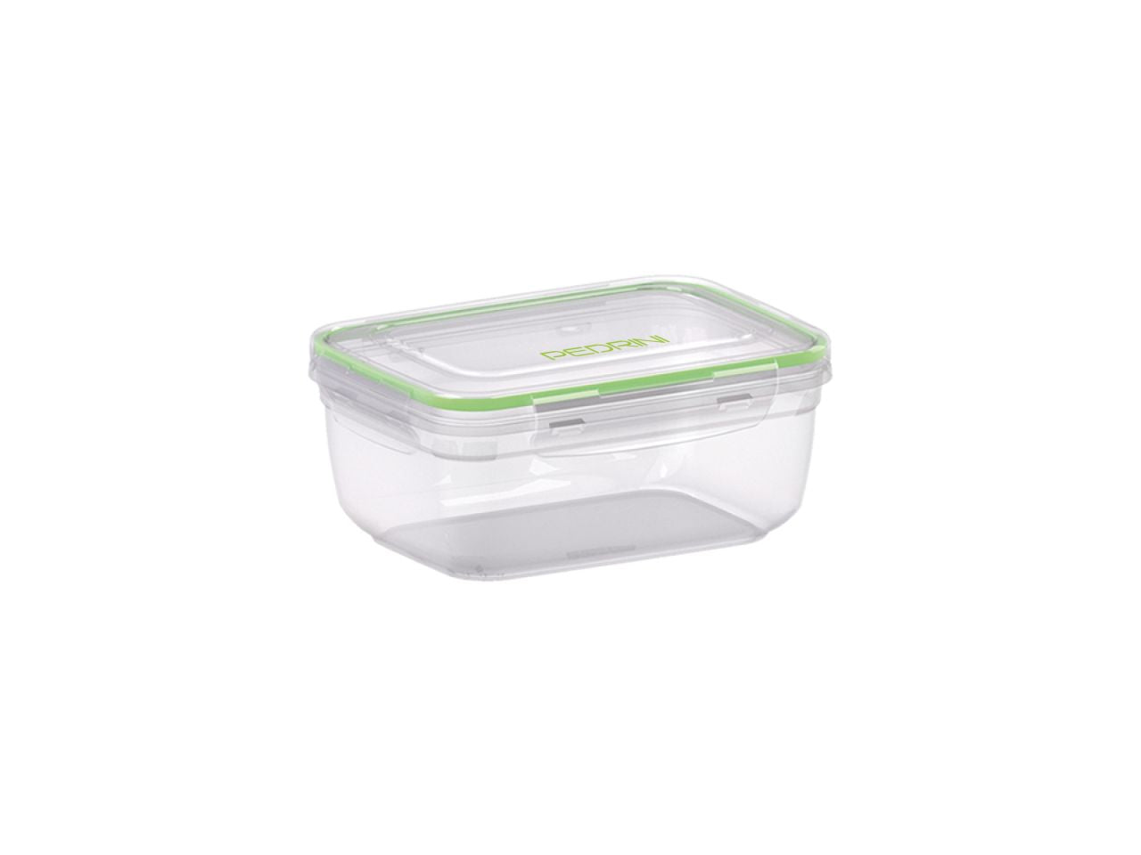 Contenitore rettangolare in plastica da 400ml con coperchio
