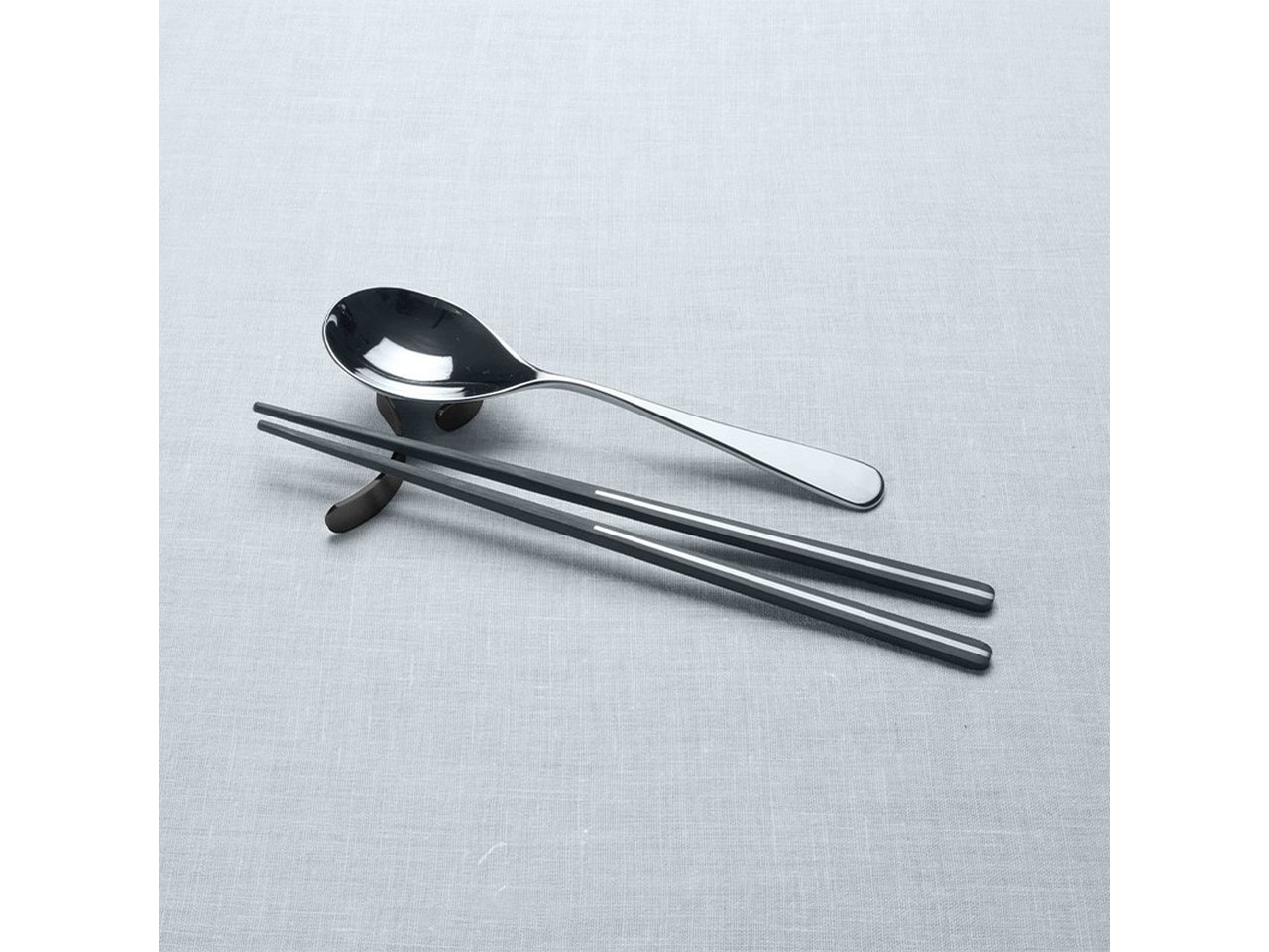 Appoggia posate in acciaio inox 18/10 colore nero Audrey - Pinti 1929