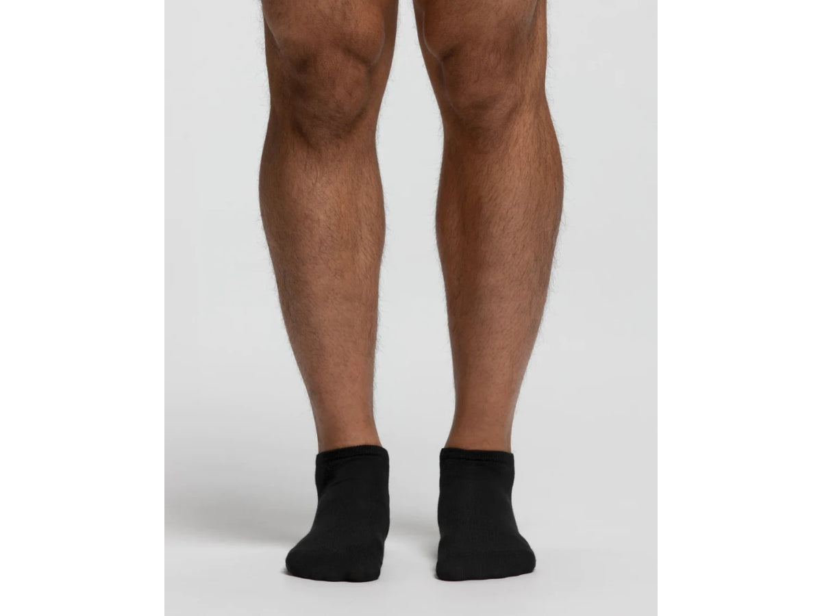 Minicalza in cotone da uomo polsino comfort, tallone rinforzato e punta rinforzata, set da 3 paia colore nero taglia 43/46
