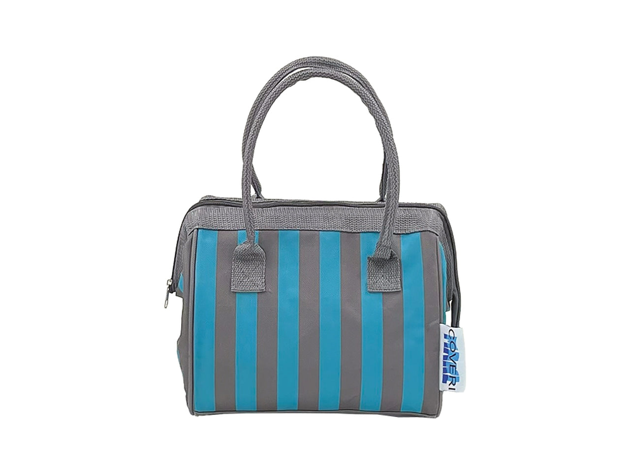 Borsa frigo 7mm 6lt 600d 24x18x19cm grigio/verde