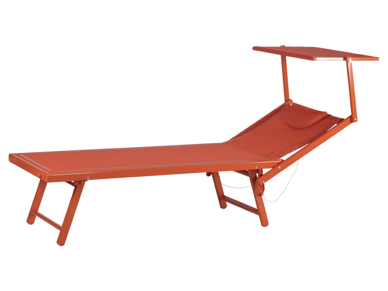 Lettino mare king alluminio/txt 2x1 189x61x38cm melograno