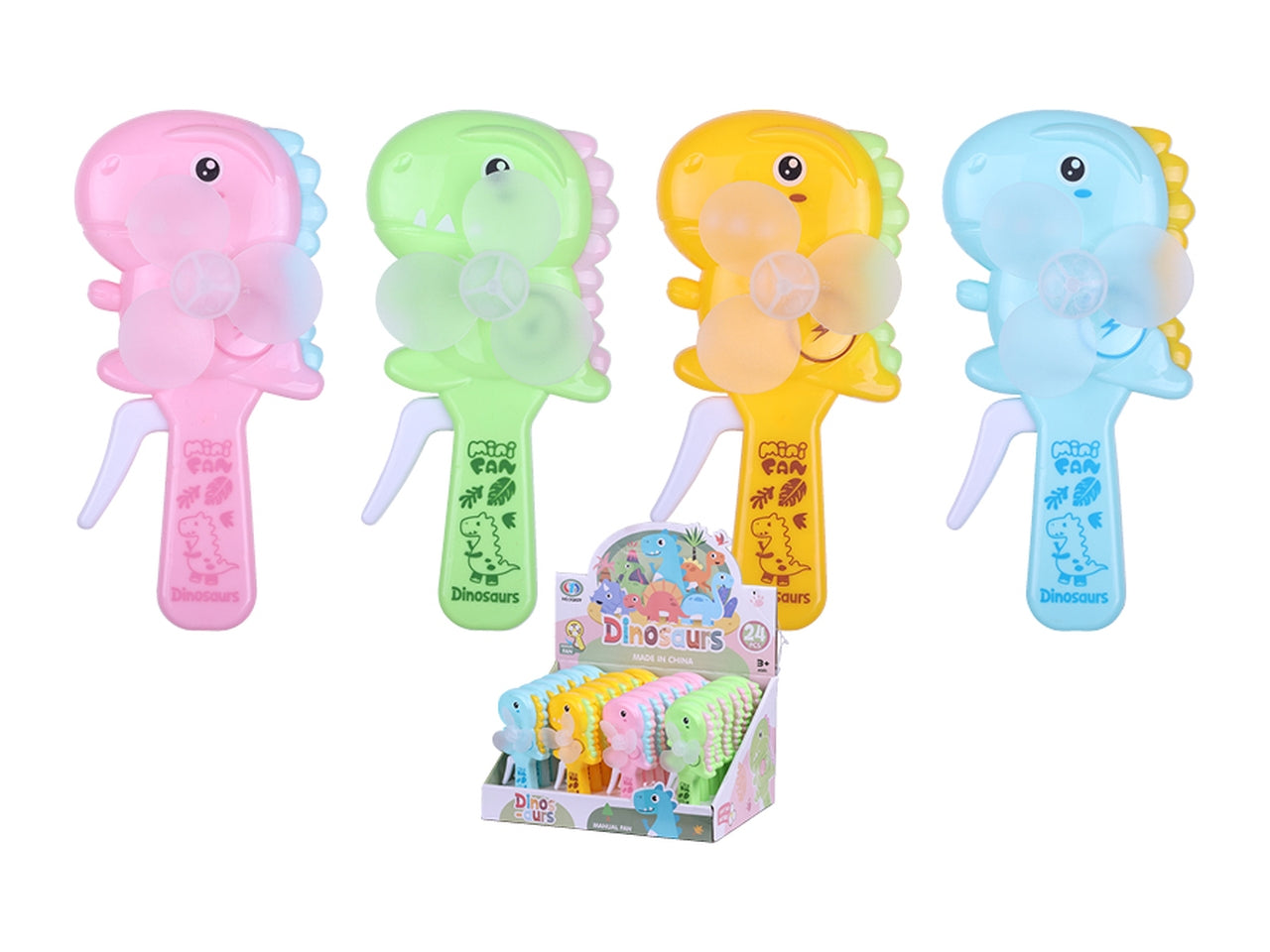 Ventilatore manuale 7,5x4x14,5cm in 4 assortimenti