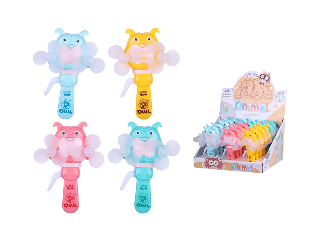 Ventilatore manuale 9x4,5x17cm in 3 assortimenti