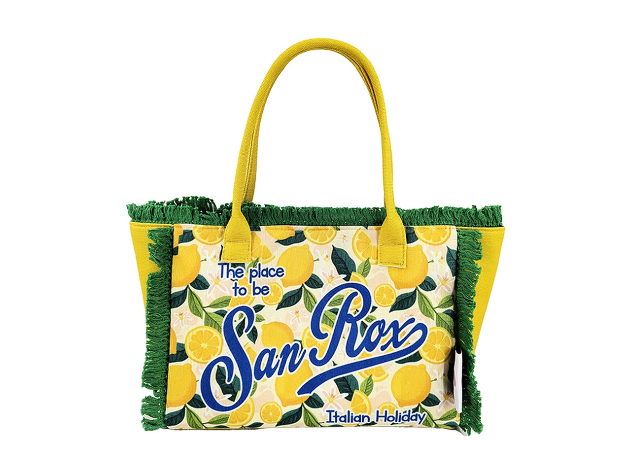 Borsa mare frange sanrox 45x20x35cm disegno 8