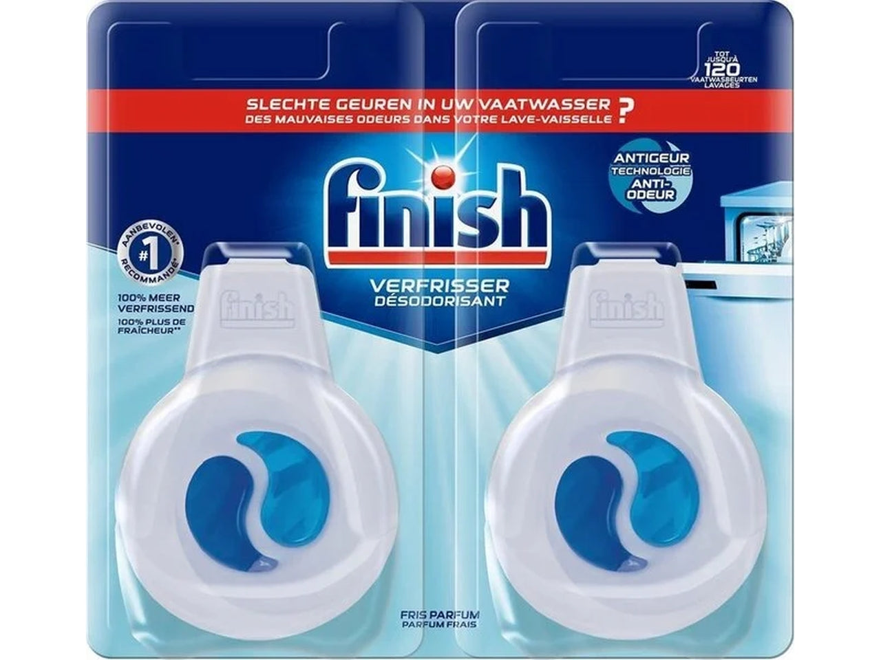 Finish deo lavastoviglie 4ml blister da 2 pezzi$