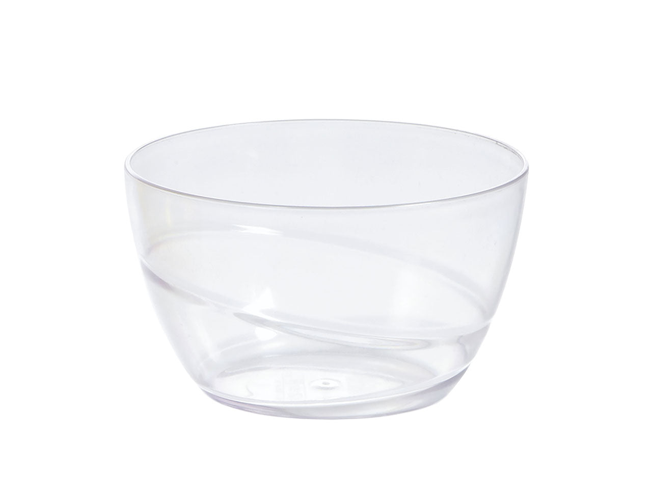 Ciotola allegra misura 12cm in plastica trasparente