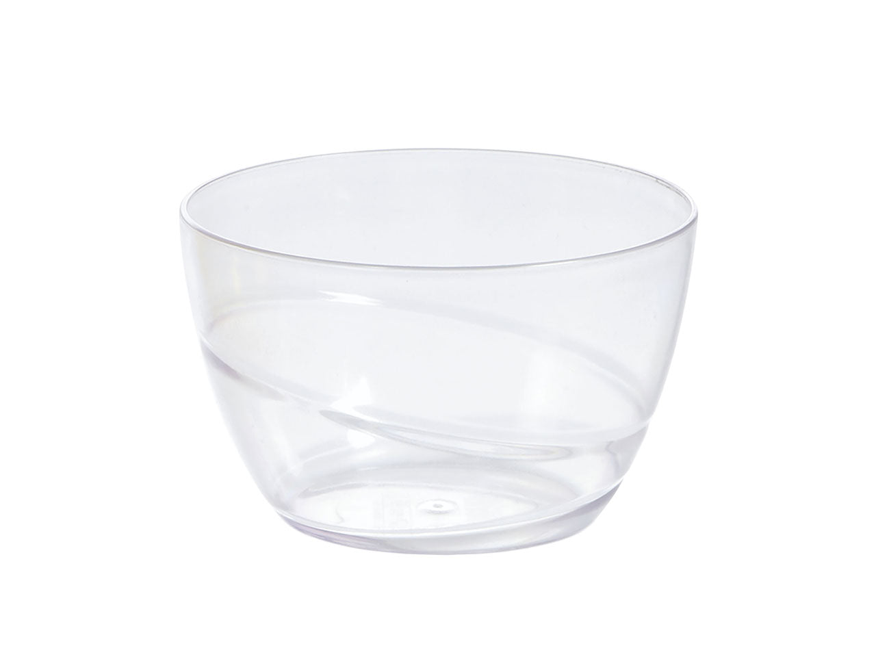 Coppetta allegra d.9,5cm in plastica trasparente - la confezione comprende 4 coppette