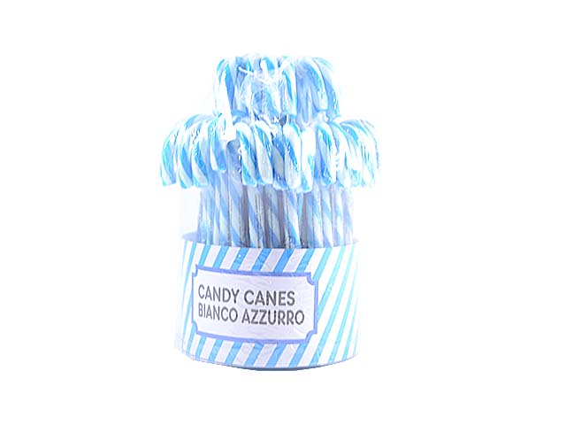 Lecca lecca candy canes bianco azz.14gr 50 pezzi a3008
