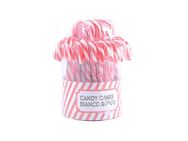 Lecca lecca candy canes bianco r.14gr 50 pezzi a3007