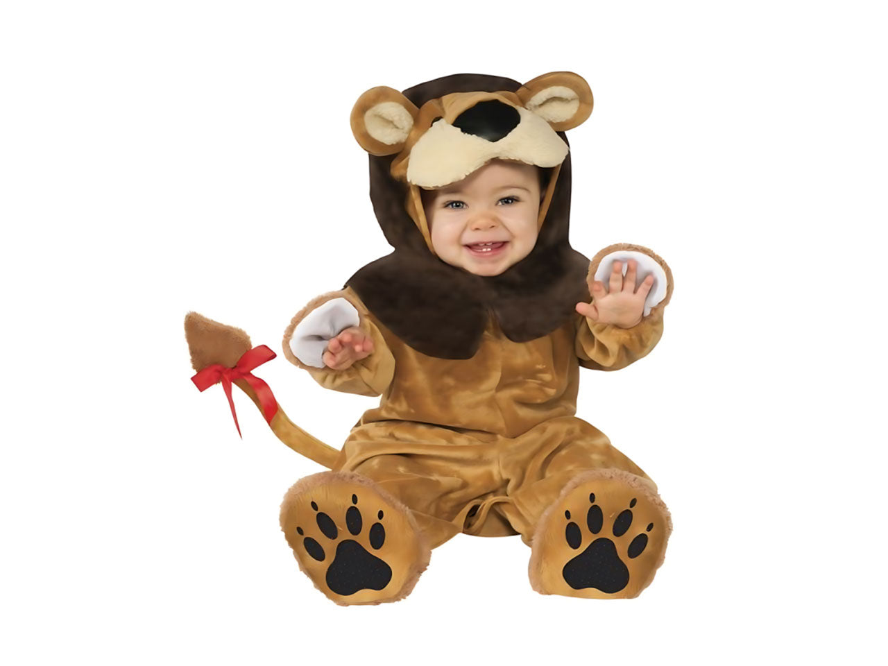 Rubies costume leoncino infantile taglia 1-2 anni - pagliaccetto con coda, cappellino e stivaletti