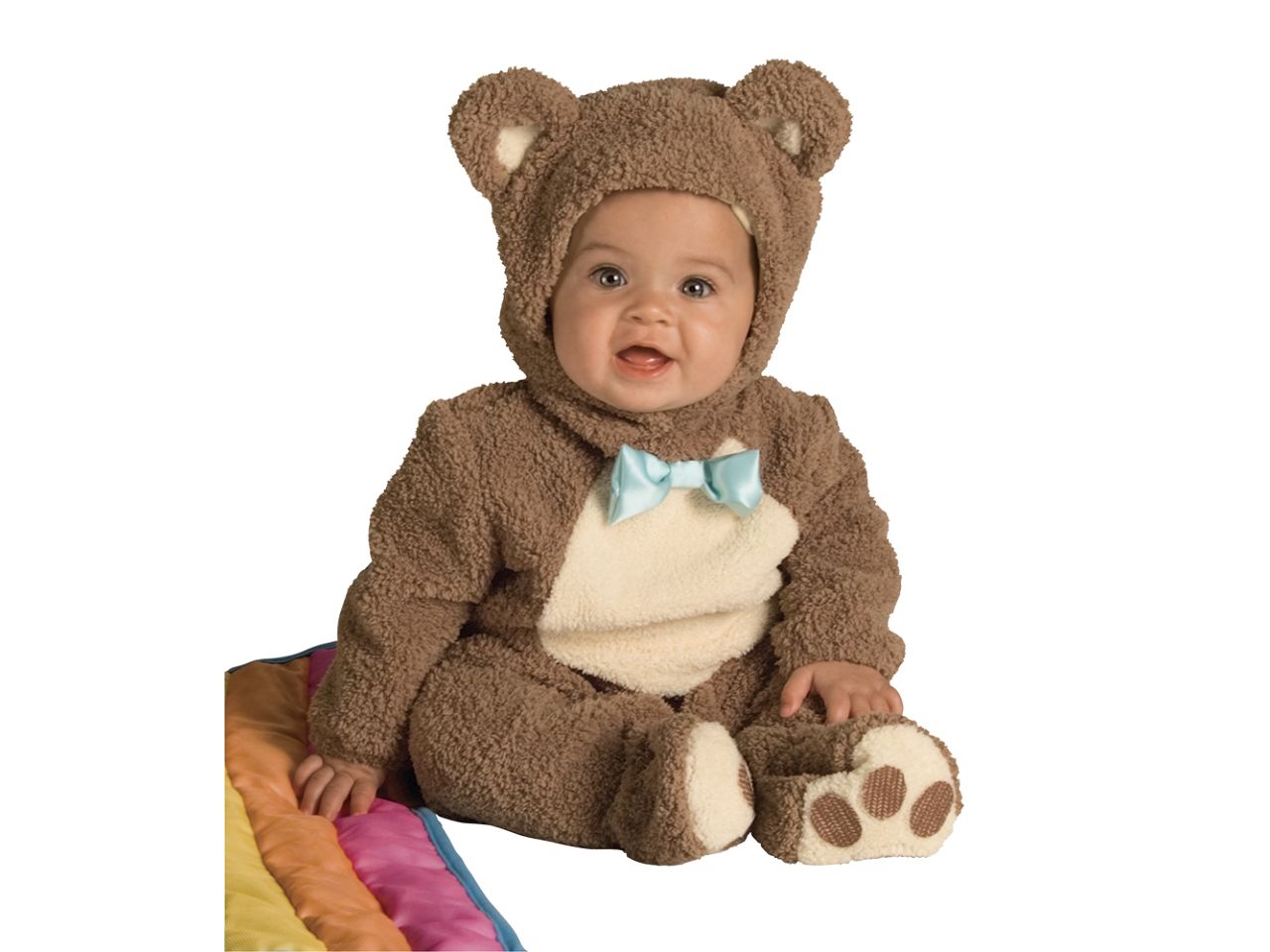 Costume baby orsetto, composto da tuta con cappuccio taglia  1-2 anni