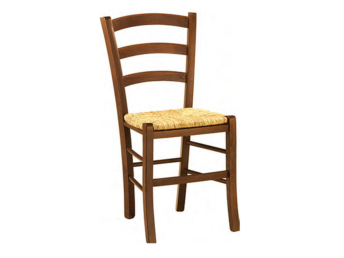 Sedia paesana paglia noce s26