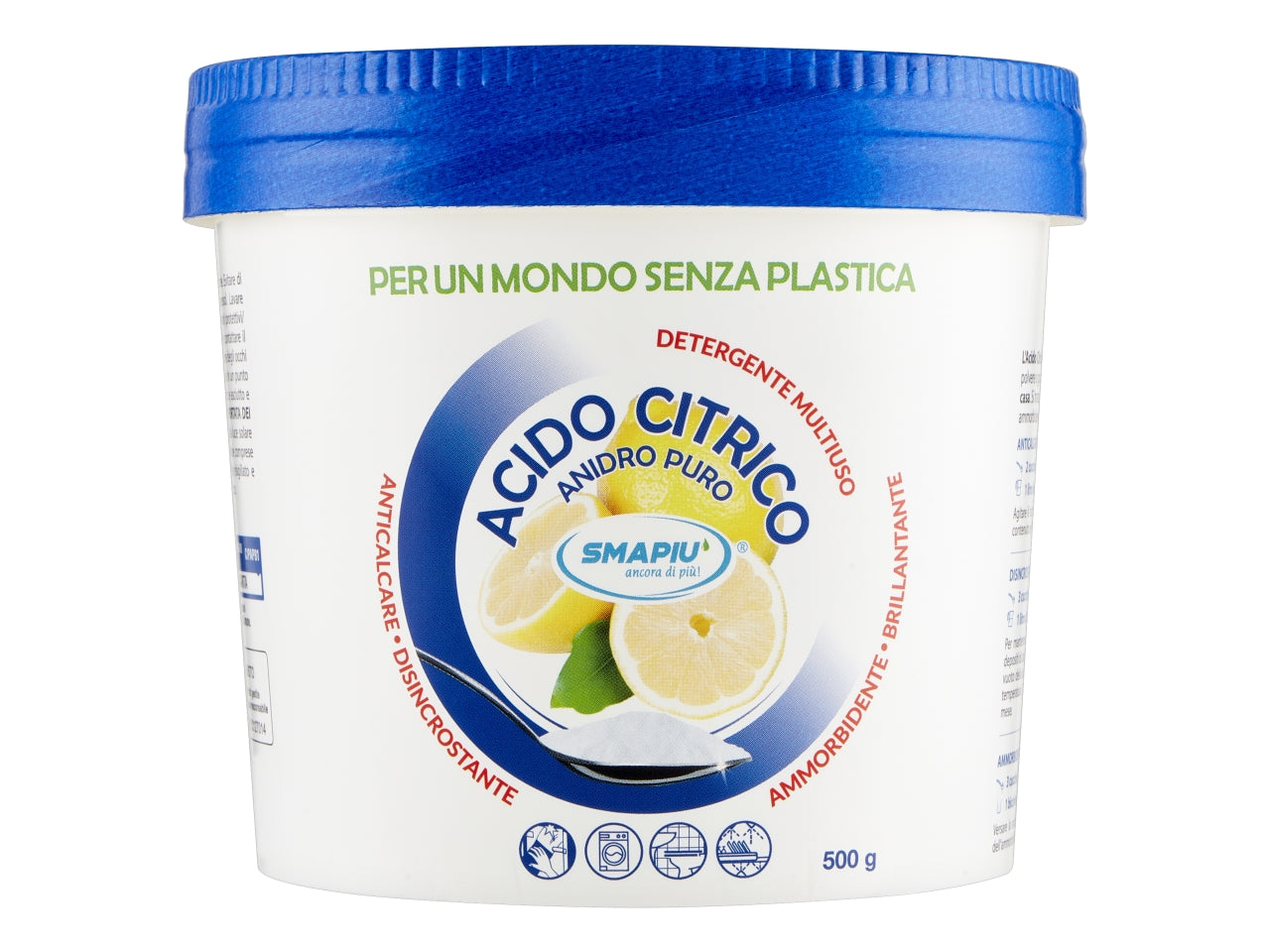 Acido citrico anidro puro 500gr $