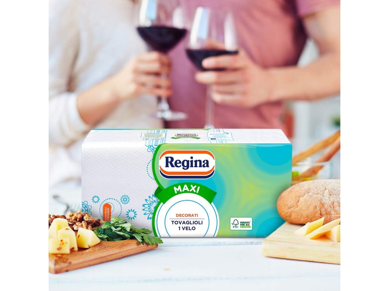 Regina tovaglioli maxi 29x33cm decorati$