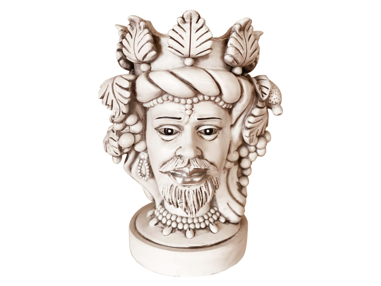 Testa di moro 32cm resina antico uomo