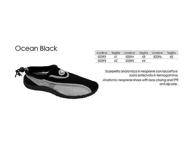 Scarpette ocean black tg.45