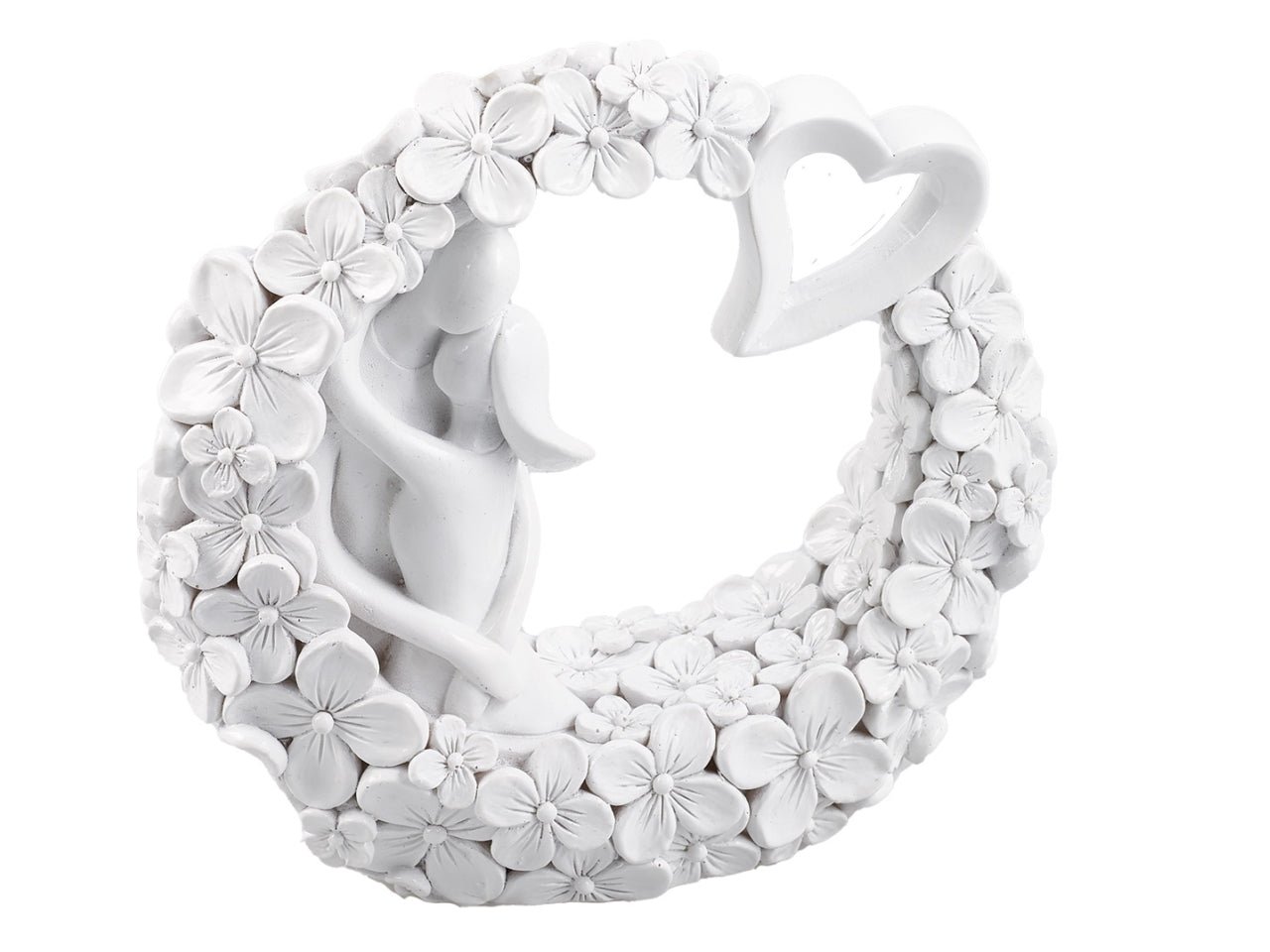 Flowers coppia in cerchio h.15 cm