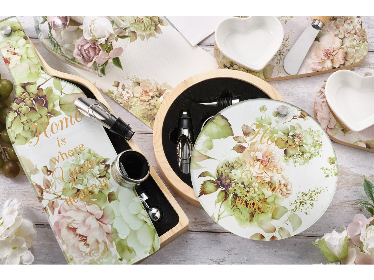 Ortensie set vino 32x7x3,5 cm