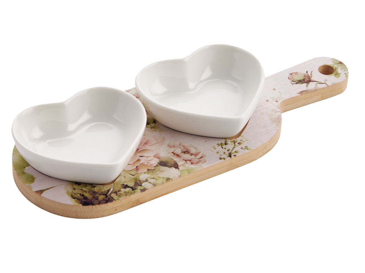 Hydra set 2 ciotole cuore 22,5x8,5 cm