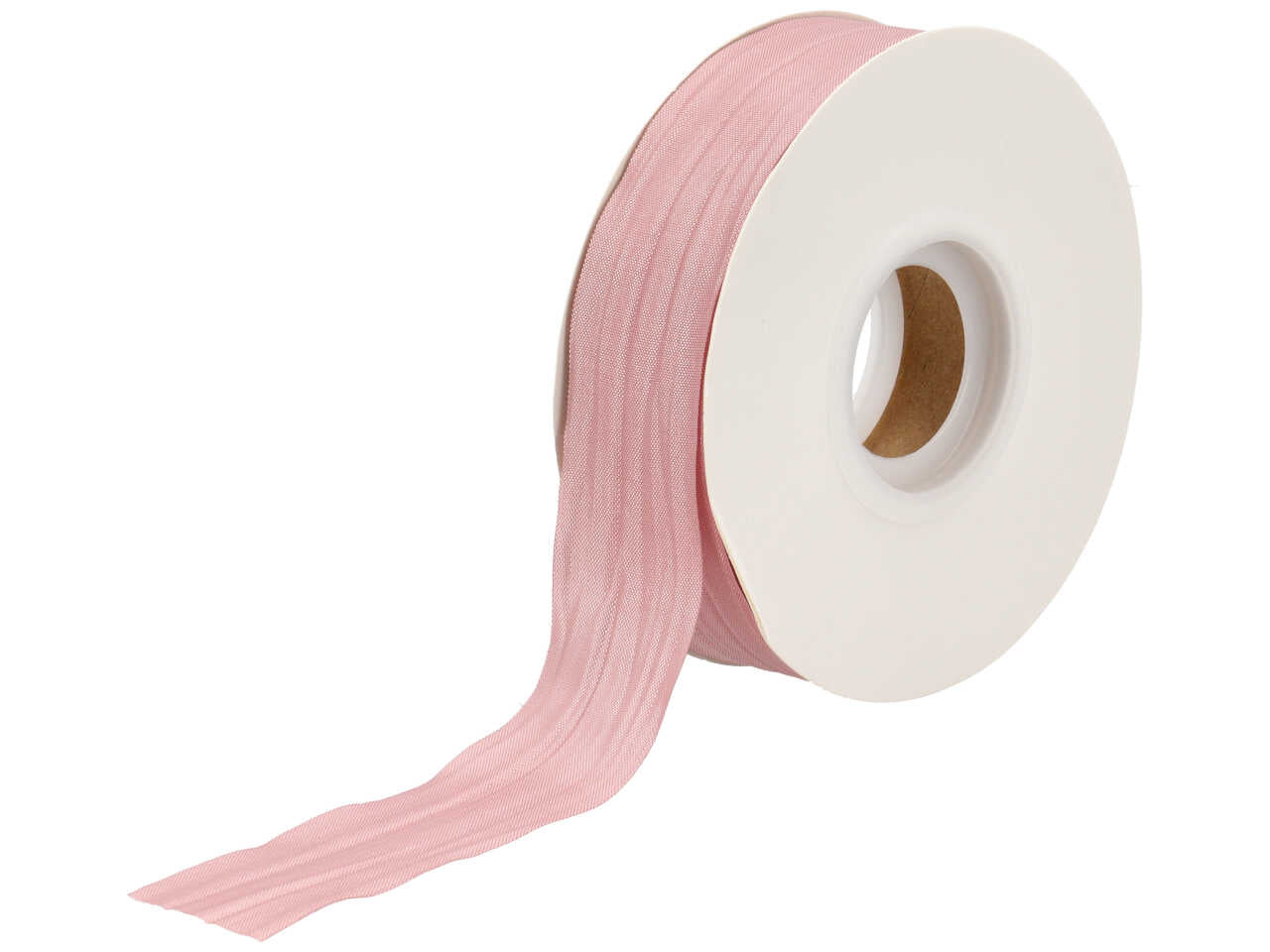 Satin arricciato rosa antico 25mmx50m