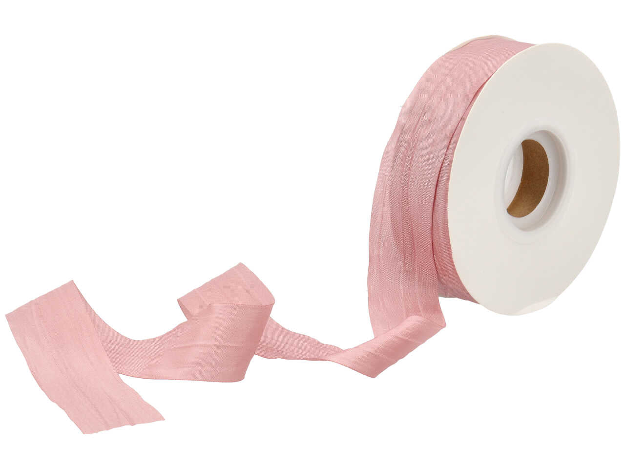 Satin arricciato rosa antico 25mmx50m