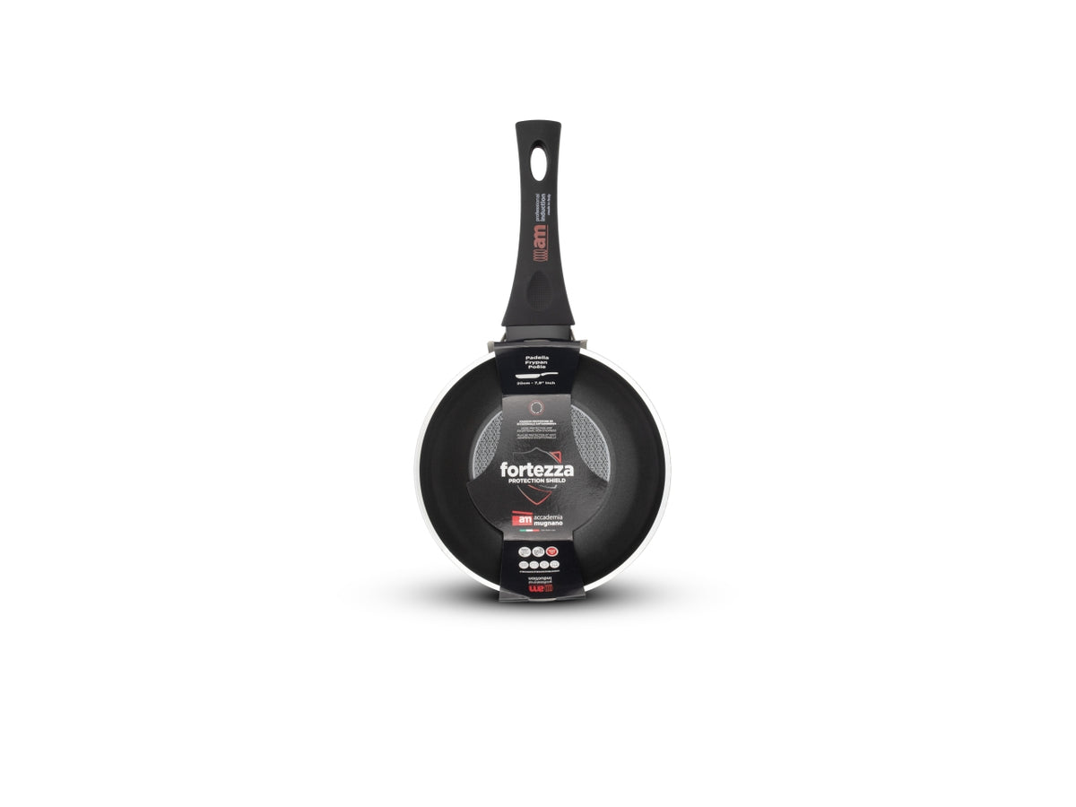 Padella in alluminio per  induzione Fortezza Protection 20 cm, Made in Italy - Accademia Mugnano