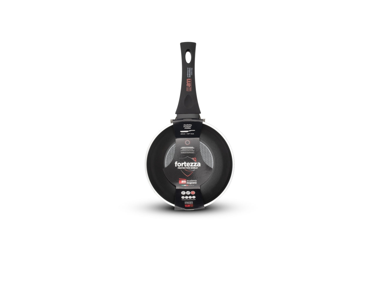 Padella in alluminio per induzione Fortezza Protection 26 cm, Made in Italy - Accademia Mugnano