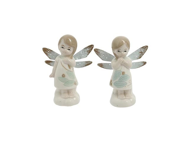 Fatina porcellana c/ali 9x11,5cm19va910$