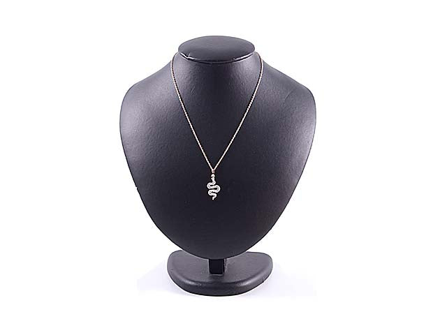Collana c/serpente bianco io05443n