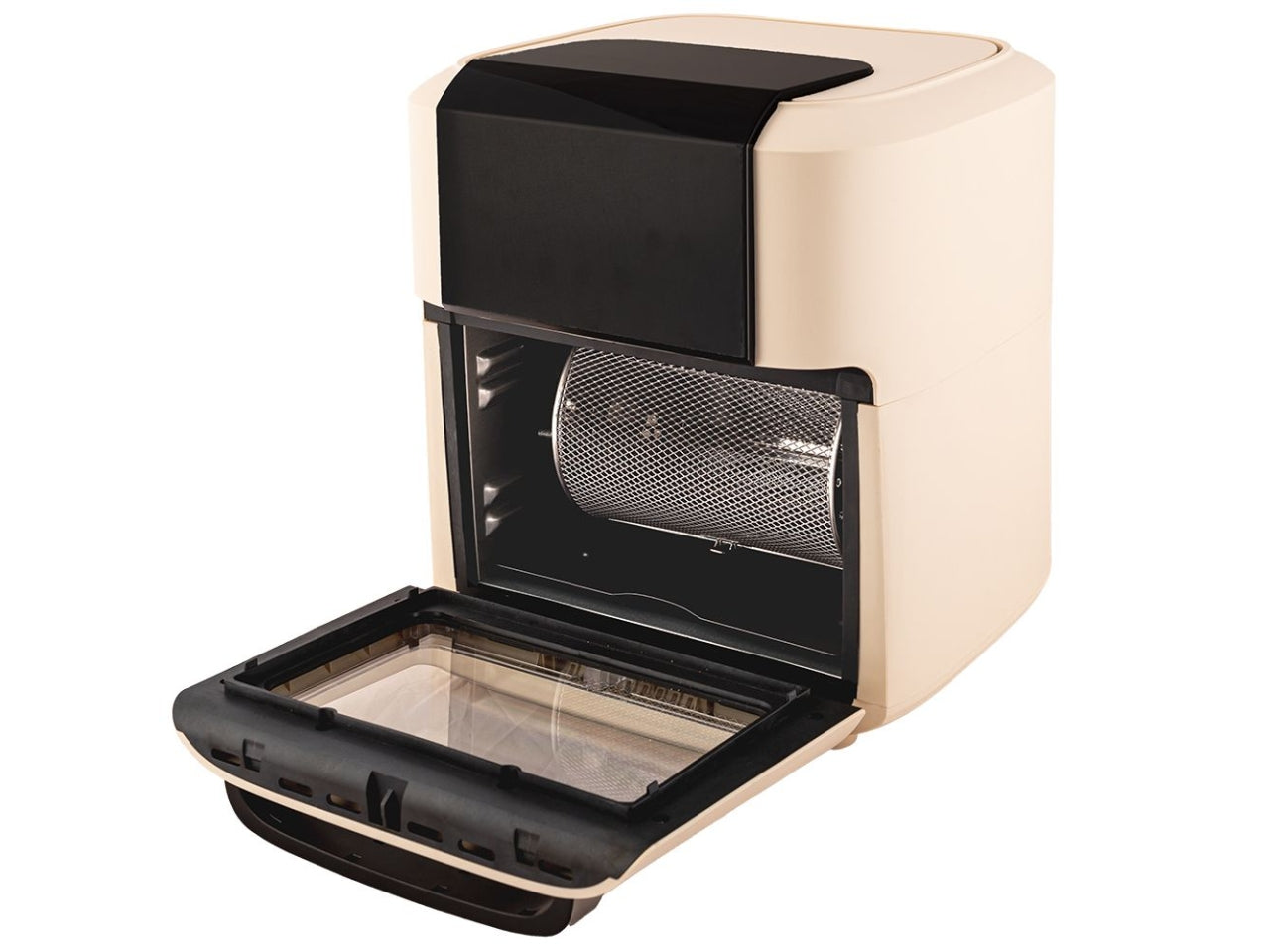 Friggitrice ad aria Tognana 11 L vintage in plastica e acciaio inox champagne e nero 32,5x41x32 cm