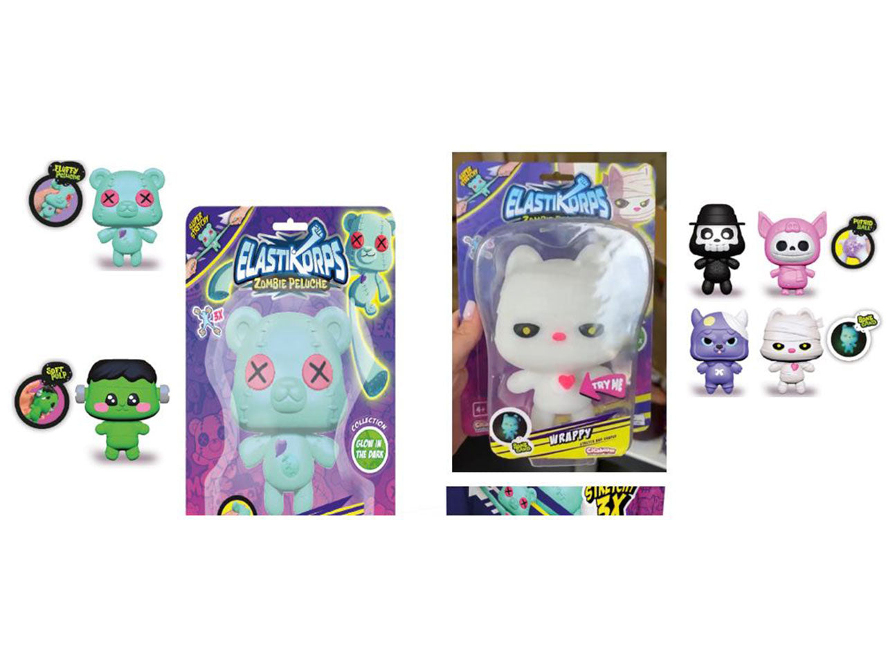 Elastikorps zombie peluche normal size normal size 14 cm blister