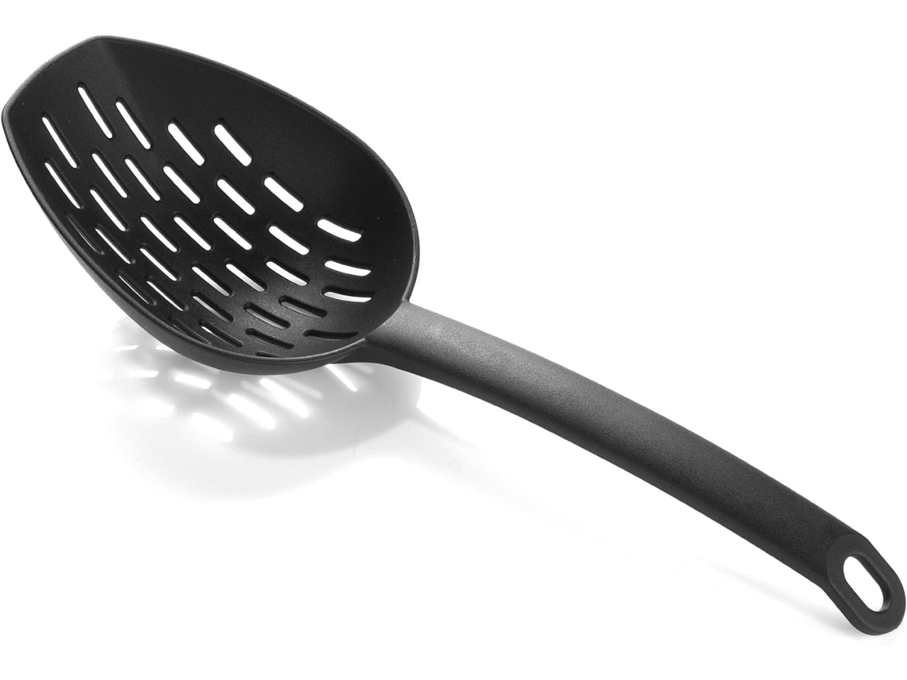 Cucchiaione scolatutto in nylon nero 33 cm Tescoma Space