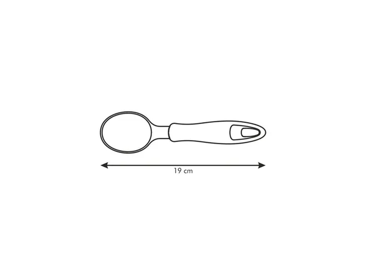 Porzionatore scavino gelato in plastica e acciaio 19 cm Tescoma Presto