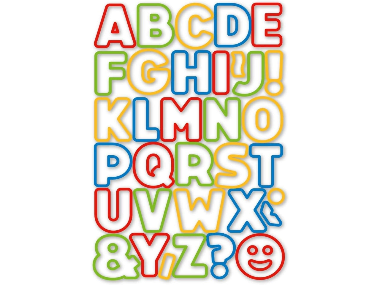 Tagliabiscotti a forma di lettere 34 pezzi 4 cm Tescoma Delicia