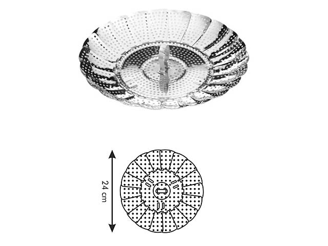 Cestello cottura a vapore in acciaio inossidabile 24cm Tescoma Presto
