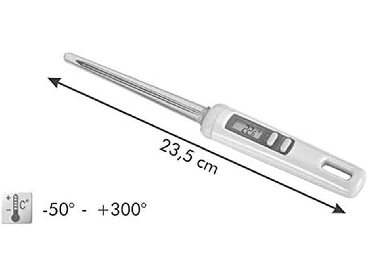 Termometro digitale da cucina Tescoma Delicia in acciaio 235 cm