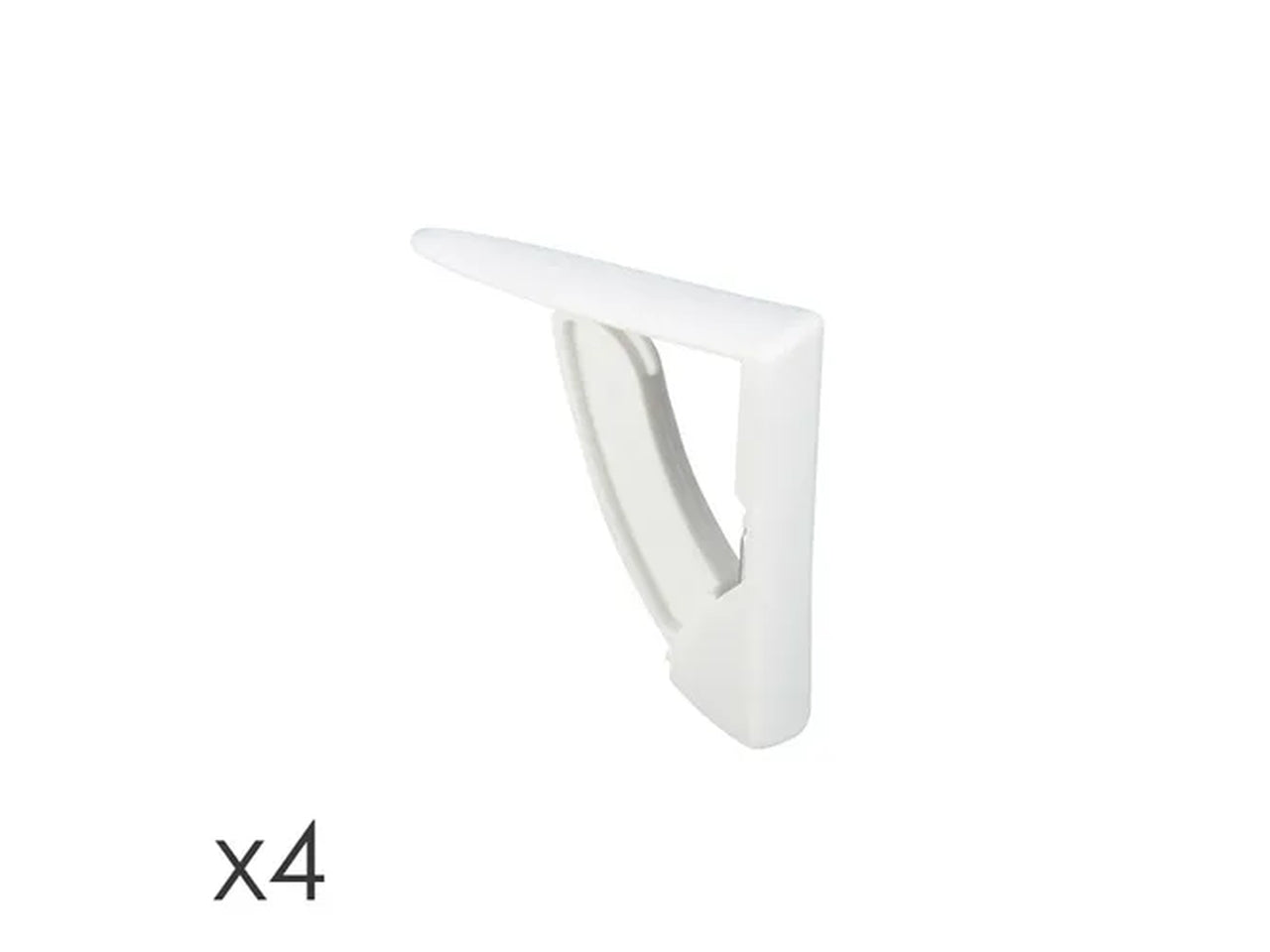 Fermatovaglia in plastica bianca 4 pezzi Tescoma Presto