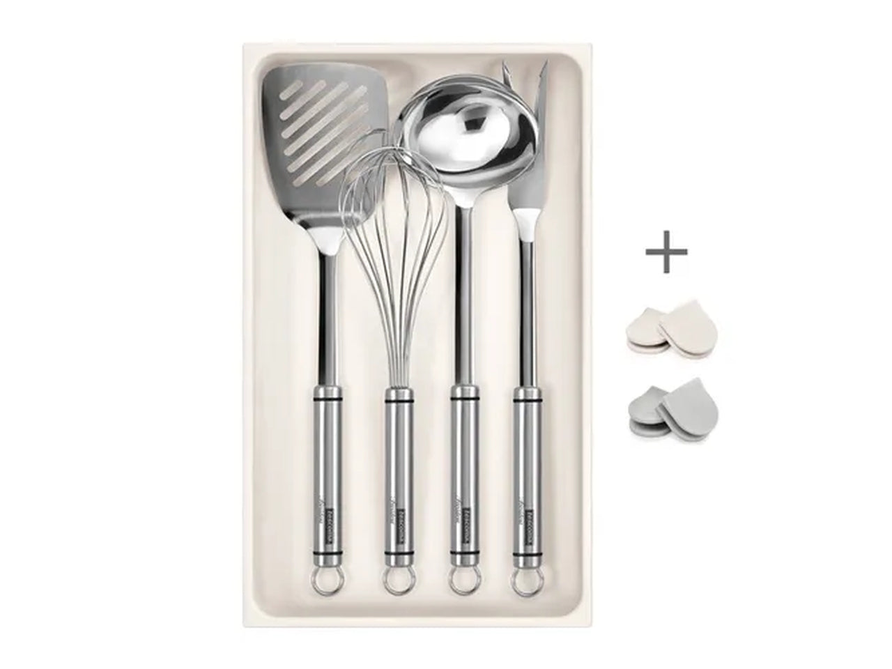 Porta utensili Tescoma FlexiSpace bianco in plastica 37x22 cm