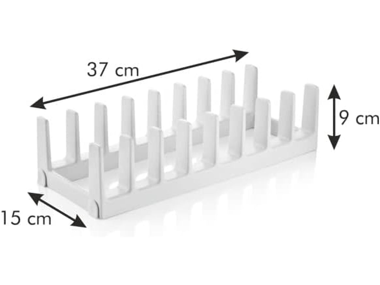 Porta coperchi Tescoma Flexispace bianco in plastica da 8 slot