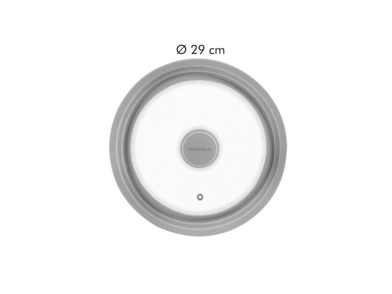 Coperchio in vetro e silicone per padelle adattabile 24-26-28 cm Tescoma Unicover