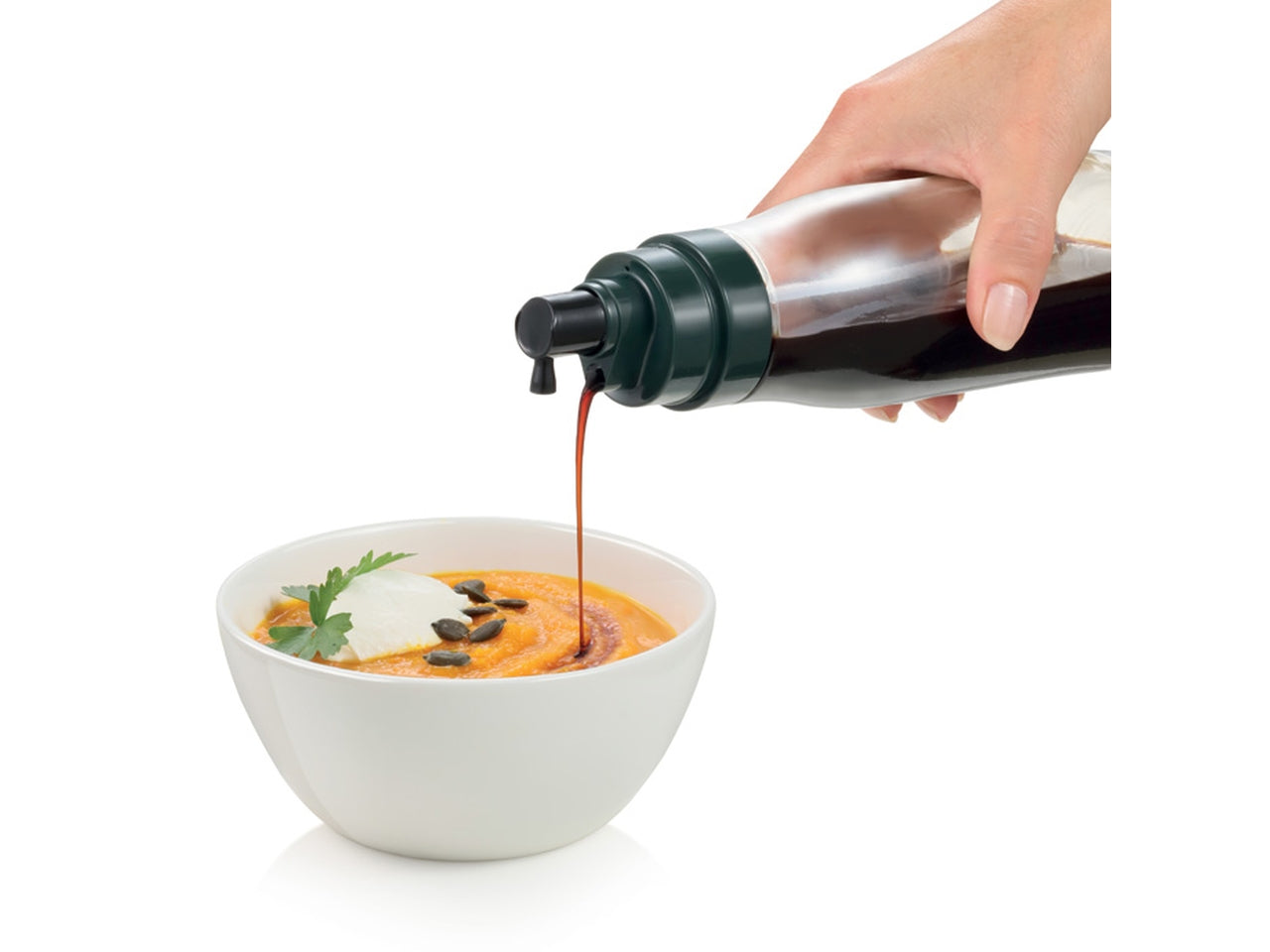 Dosatore spray olio/aceto con beccuccio, linea grandchef in vetro da 250ml - Tescoma