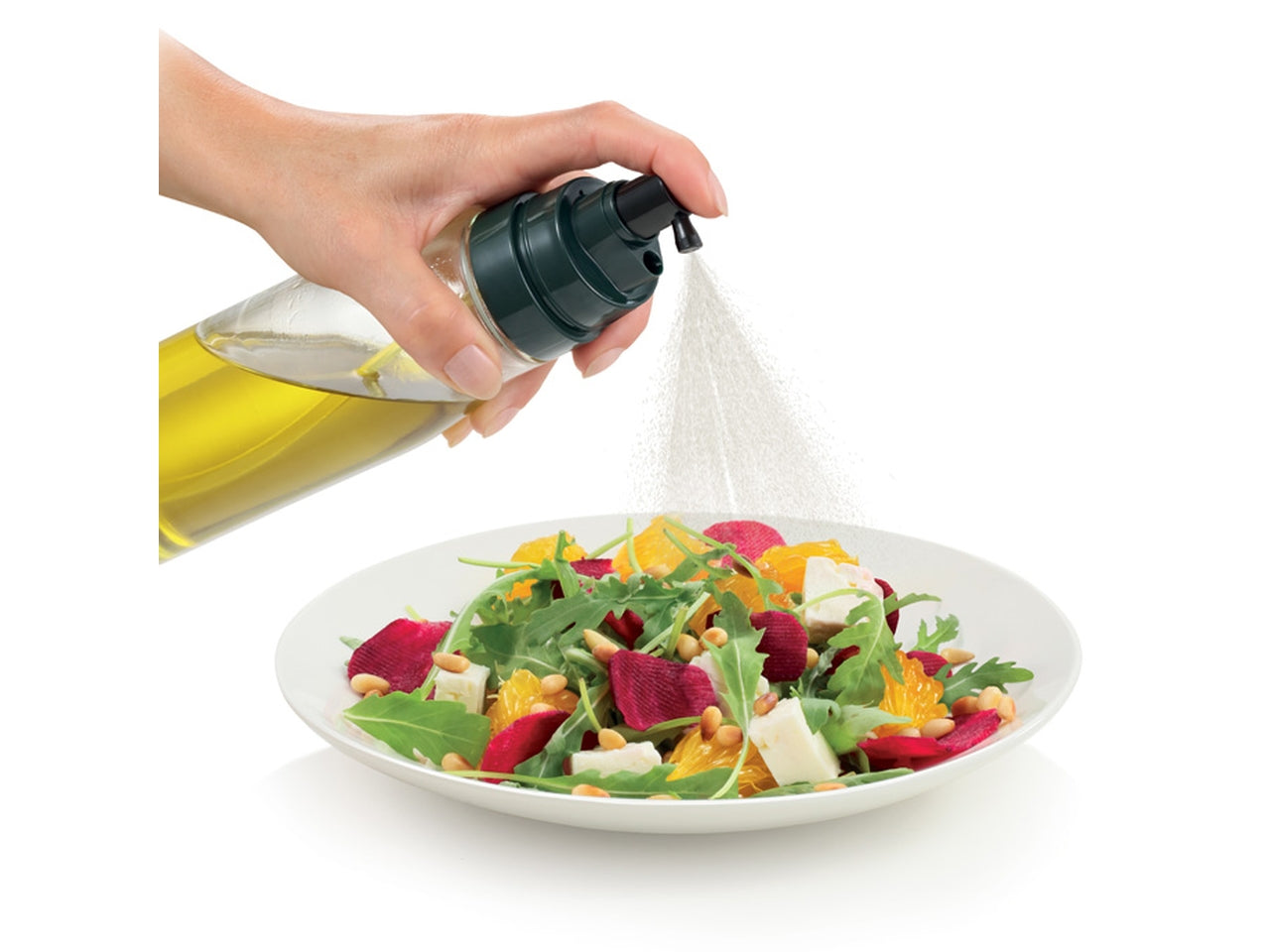 Dosatore spray olio/aceto con beccuccio, linea grandchef in vetro da 250ml - Tescoma