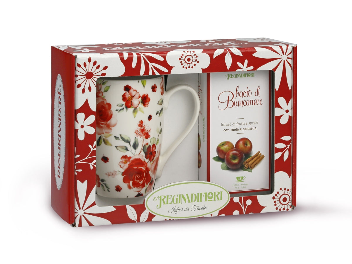 Tisane bacio di biancaneve 12 filtri con tazza
