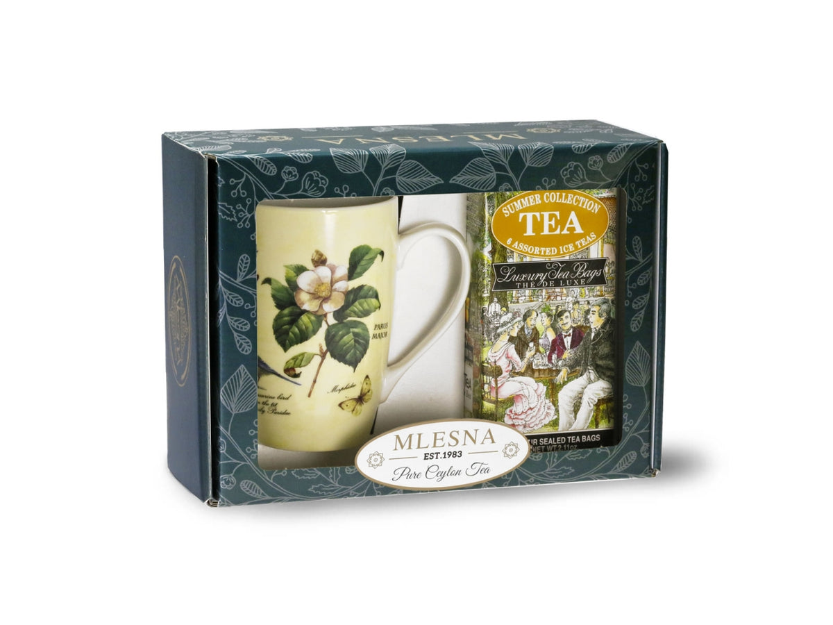 Scatola vetrina mug butterflay + te' summer collection