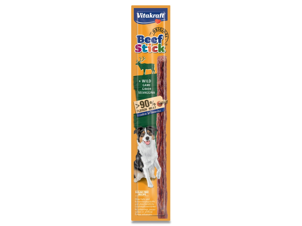 Beef-stick con selvaggina 12gr snacks per cani