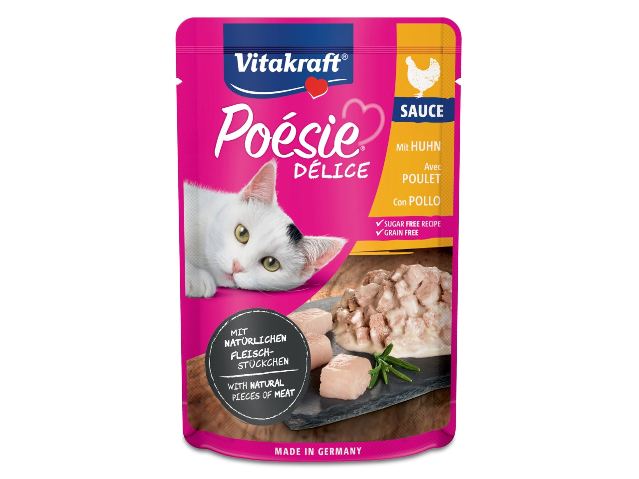 PoÃ©sie dÃ©lisauce pollo 85gr alimento umido per gatti